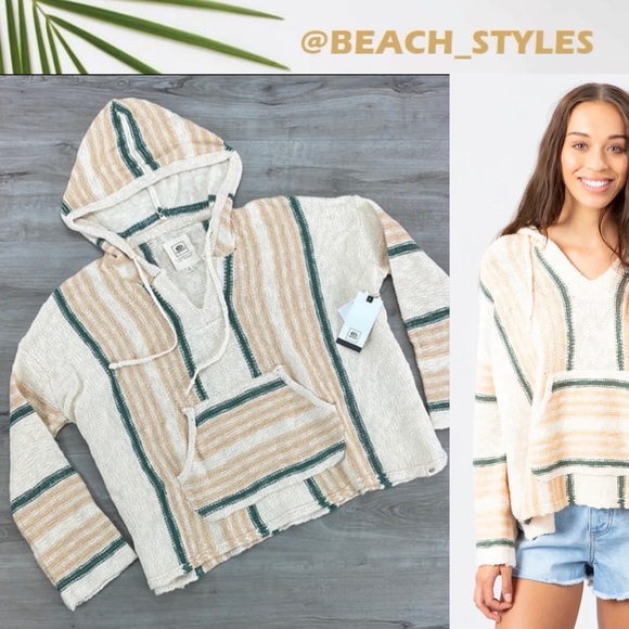 Rip Curl Sweaters - 🔆RIP CURL🔆 LA BONITA PONCHO HOODIE SWEATER